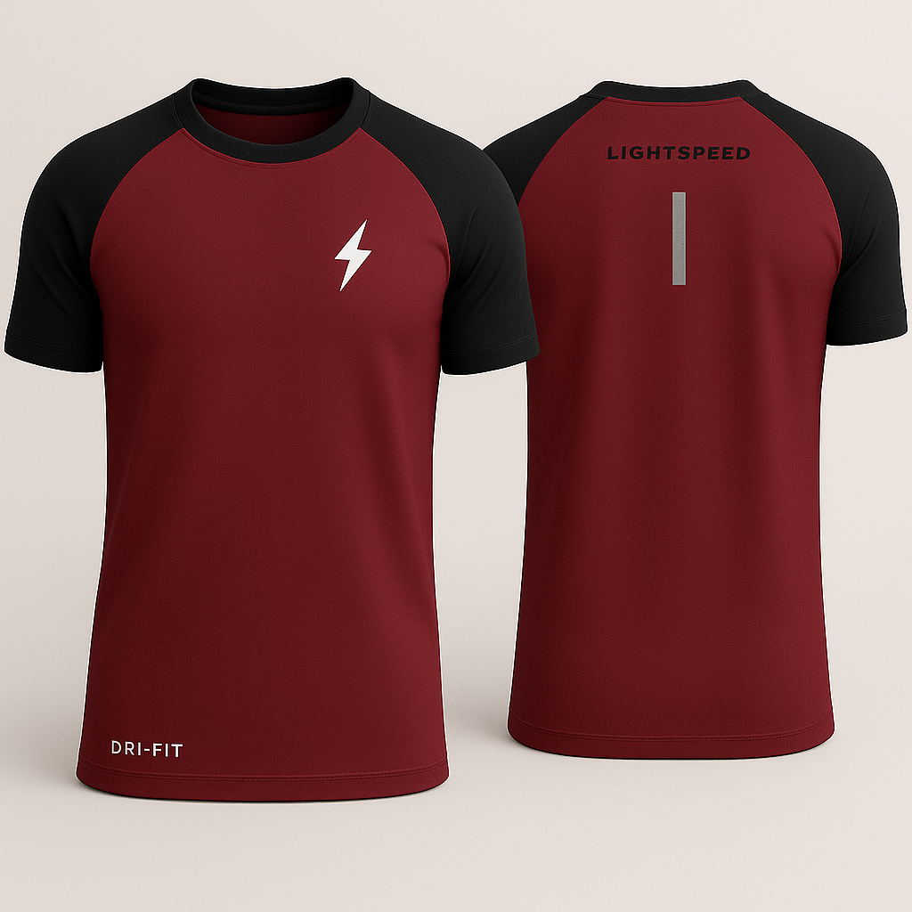 Bolt Red & Black Tee