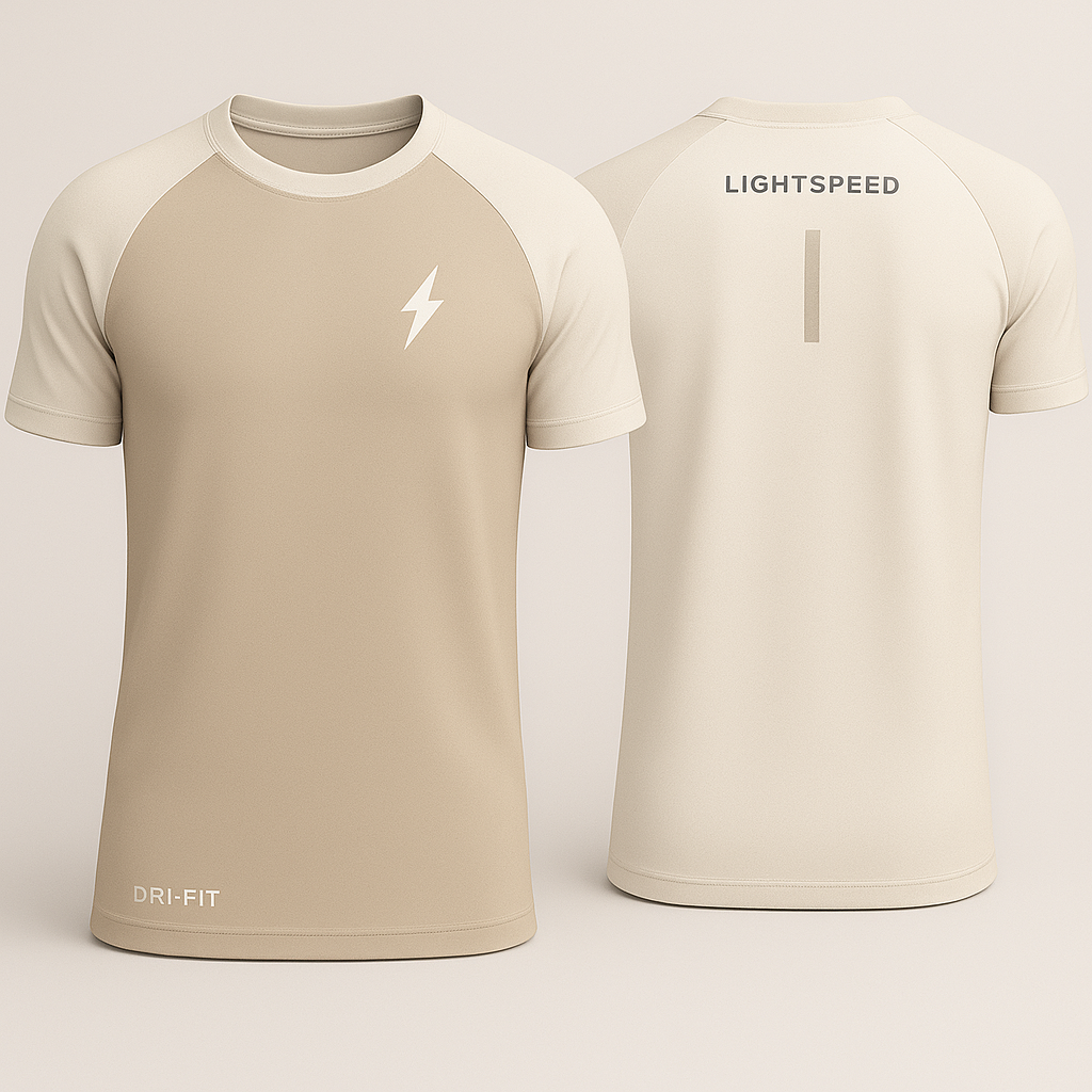 Bolt Series - Cream & Beige Tee