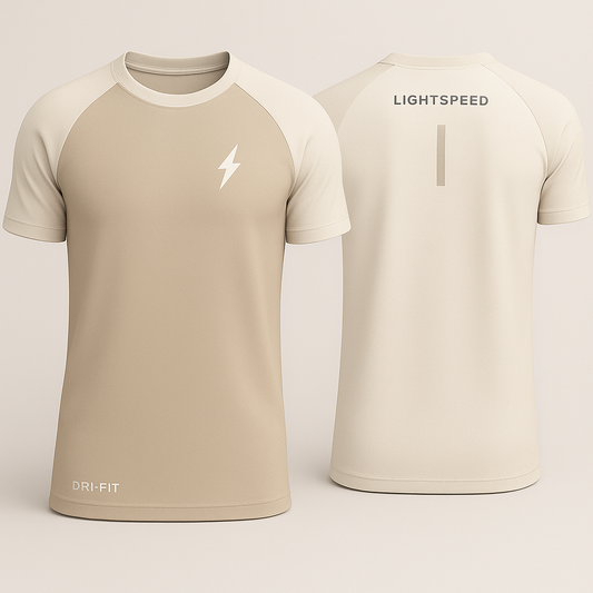 Bolt Series - Cream & Beige Tee